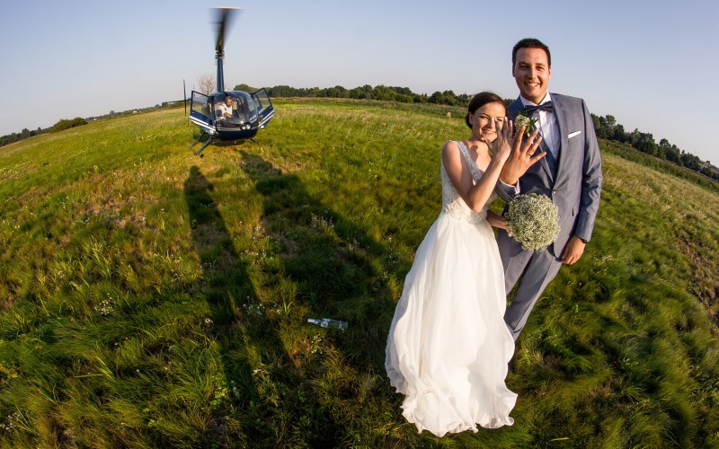 Wesele / ślub helikopterem