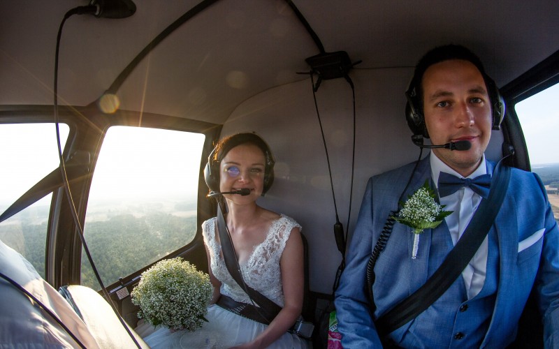 Wesele / ślub helikopterem